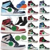 White x Jumpman 1 Maxs OG Basketbalschoenen Heren off UNC Bred Patent Hyper Royal University Blue Electro Orange Lucky Green Prototype Heren Dames Sneakers grote maat 47