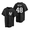 Baseball Space City Connect 39 Jose Trevino Jersey 35 Clay Holmes 48 Anthony Rizzo 13 Joey Gallo 28 Josh Donaldson 12 Isiah Kiner-Falefa Cooperstown Tutti cuciti in alto