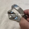 luxe horloge 42 mm automatisch mechanisch buiten herenhorloges horloge zwarte blauwe wijzerplaat met roestvrijstalen armband draaibare bezel transparante achterkant