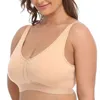 Drahtlose Damenunterwäsche Minimizer Baumwoll-BH Plus Size Full Large Cup Ultradünne Damen-BHs Big Size A B C D E F G H I T220726