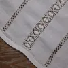 Gordijngordijn Wit /Ivory 1 -piece Ramie Cotton Hand Borduurwerk getrokken draadwerk Gordijncurtain