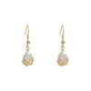 Dangle Boucles D'oreilles Lustre Corée Bijoux De Mode Premium Goutte D'eau Zircon Design Élégant En Métal Découpe Pour Les Femmes GiftDangle Kirs22