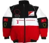 F1 Formel 1 Racing Jacket Winter Car Full Embroidered Logo Cotton Clothing Spot Sale