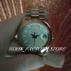 Montre Taille Homme Super BP Factory Version 2813 Mouvement Automatique V2 Cadran Bleu Glacé 228206 Argent Acier Inoxydable Bracelet Verre Saphir 40 mm