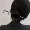 Клипы для волос Barrettes китайский панк -рубиновый подвесной шпиль