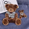 Notions Cute Bear Asciugamano Ricamo Abbigliamento Patch Ferro sulle toppe T Shirt Giacca Cartoon Sticker Badge Indumento Accessori fai da te