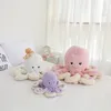 4080cm Lovely Simulation Octopus Pendant Plush Stuffed Toy Soft Animal Home Accessories Cute Doll Children Gifts 220815