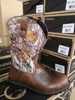 Män Läder Western Boot Bekväma Knight Boots Anti-halk Vintage Cowboy Boots Comfort Walking Chelsea Bottines Bota Footwear 220727