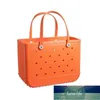 Jelly Candy Silicone Beach Washable Basket Bags Large Shopping Woman Eva Waterproof Tote Bogg Bag Purse Eco263A