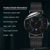 Hommes montres 2022 luxe mode hommes montre d'affaires Ultra mince en acier inoxydable maille ceinture Quartz montre-bracelet reloj hombre
