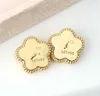 Bijoux de luxe Charm Trèfle Boucles d'oreilles Designer pour femmes Trèfle à quatre feuilles Boucles d'oreilles en cuivre plaqué or de haute qualité Mignon Fille Cadeau Bijoux 3 couleurs en option