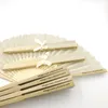 50pcs Personalisierte Stoff Bambus Hand faltbar Fan Hochzeitsfeier Dekoration versorgt benutzerdefinierte Druckern "Gift Fans"