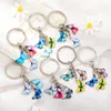 Party Favor New Colorful Enamel Butterfly Keychain Insect Car Keys Women Bag Accessories Jewelry Gifts