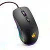 Mouse cablati V6 RGB retroilluminato a LED 4000 DPI Mouse da gioco ergonomico USB ottico Computer ergonomico portatile PC silenzioso Gamer Desktop Laptop