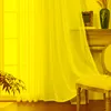 Gardin draperar vitt linne tyg ren gardiner för vardagsrum sovrum voile kök tyll heminredning draperi fönster behandling Cur