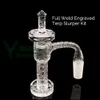 Engraved Long Barrel XL Terp Slurper Set Full Weld Smoking Dab Banger Star Eteched with Quartz Carb Cap & Pillar 10mm 14mm Male Beveled Edge Top Nails YAREONE Wholesale