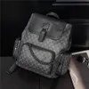 luxe leer Hoge _Kwaliteit Lederen Rugzakken Luxe Designer knapzak Mannen Vrouwen Klassieke Bloemen Plaid Schooltas Schooltas Handtassen