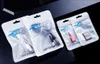 Opp plastic zakken ritssluiting hanggat polypakketten zakje voor mobiele mobiele telefoon oortelefoon USB kabellader accessoires retailpakking