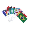 Sur 32pcs World Cup Hand Held Flags With Poles 32 Countries Hold National Flags Party Decorations