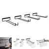 1/2/4PC Wine Glass Rack Under Cabinet Stemware Holder Storage Hanger Metal Organizer for Bar Kitchen Accessories 220509