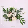 Decorative Flowers & Wreaths Engagement Welcome Desk Lintel Floral Simulation Silk Flower Chair Back Wedding Archr Oom Valentine's Day P