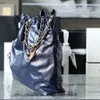 Toppkvalitet 1: 1 kohud axelväska handväskor medium 42 cm kvinna lyxdesigner väskor den stora kapacitet på tygväska sopor bagss lady purse med ruta c032