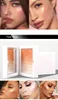 Blush Maquiagem Shimmer Blush Sheer Gradient Tone 2 cores diferentes espelhos sem escova 10G personalizado logo highlighter