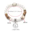 4st/set Pulseras Mujer Boho Handgjorda pärlarmbanduppsättning för kvinnliga pendellband armband för gåva