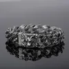 Link Chain Punk Domineering Mens Bracelets Stainless Steel Lion Franco Curb Bracelet For Men Fashion JewelryLink Lars22