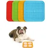 Pet Feeding Lick Mat Fun Alternative to Slow Feater Dog Bowl Silicone Calming Pad For Anxiety Relief IQ Treat Mats C0801P04