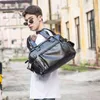 duffel bags Multifunction Pu Leather Travel Tote Bags Male Weekend Bag Mens Large Capacity Hand Luggage Duffel Handbags Shoulder Bag 220626