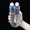 Geléia brinquedo anal gay lésbica dupla terminou pênis artificial produtos sexy realista ultra realista vibrador 30-34cm