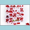 Party Favor Event Supplies Festive Home Garden Christmas Gift Led Glowing Santa Snowman Deer Glow Blinking Cartoon Brooch Badge Toy Tree L