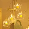 Strängar daisy sträng belysning lampor blinkande belysning ins festival interiör dekorerad ledad led