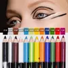 12 красочные водонепроницаемый Гелевая ручка для глаз Длительная губная лайнер матовый карандаш для глаз Корейский косметический инструмент для косметики