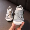 Zomer peuter babymeisje schoenen massief kleur net doek ademende jongens kinderen baby sport sandalen 220615