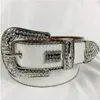 2022 Luxury Strap Men Women Rhinestones Belt Western Bling Bling Crystal Diamond Studded Belt