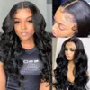 Body Wave Lace Front Human Hair Wig for Black Women Pre Plucked Brazilian 13x4 30 Inch Loose Wave Hd invisible Frontal Wigs 150%density DIVA2