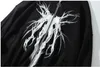 Herrtröjor tröjor mörk trend tryck blixtlås cardigan jacka fleeces par tröja våren höst gata casual löst stor storlek hem snörning huvjackor jackor
