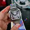 Orologio da uomo di alta qualità classico movimento al quarzo da uomo orologi bracciale in acciaio inossidabile di design Nuovi arrivi orologio da polso regalo Skeleton Face watch