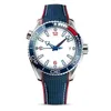 Кожаные часы кожаные океаны Mens Designer Watches Высококачественные роскошные автоматические механические движения ремень спорт