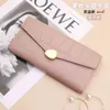 Real Cow Leather Long Thin Minority Wallet Women's New Style Small Handbag för mobiltelefon Stor plånbok 220625