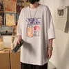 A Men039S TSHIRTS JAPANSKA HARAJUKU MEN Kvinnor Grafisk t -shirt Summer Loose Tshirt Ulzzang Korean Style Tee Tops Hip Hop Short 2028964