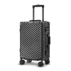 Den nya tummen Aluminium Frame Trolley Case Boarding Bagage Bag Universal Wheel Suitcase Hållbar J220707