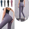 Yoga Roupa mulheres Calças de exercícios Leggings de academia Senhoras da cintura alta pêssego levantando calças compridas femininas correndo bezerro apertado