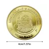 Regalo di Babbo Natale Natale da collezione in metallo placcato oro souvenir Ing Coin Polo Nord FY3608