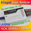Analyseur logique USB Kingst LA1010 100M taux d'échantillonnage max 16 canaux 10B échantillons MCU ARM FPGA outil de débogage logiciel anglais LA2016 LA5016