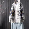 Women's Knits & Tees Knitted Cardigan Women Autumn Winter Loose White Sweater Coat Cute Flower Knit Cardigans Femme Vintage Long Sweaters Wo