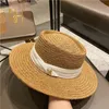 Chapeau de paille d'été mode décontracté Panama plage Fedora large bord respirant soleil s pour les femmes 220513