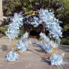 5PCS Wedding Decoration Luxury Fashion Wedding Flower Arrangement Row Stand Engagement Birthday Welcome Plinth Frame Floral Balloon Fabric Backdrop